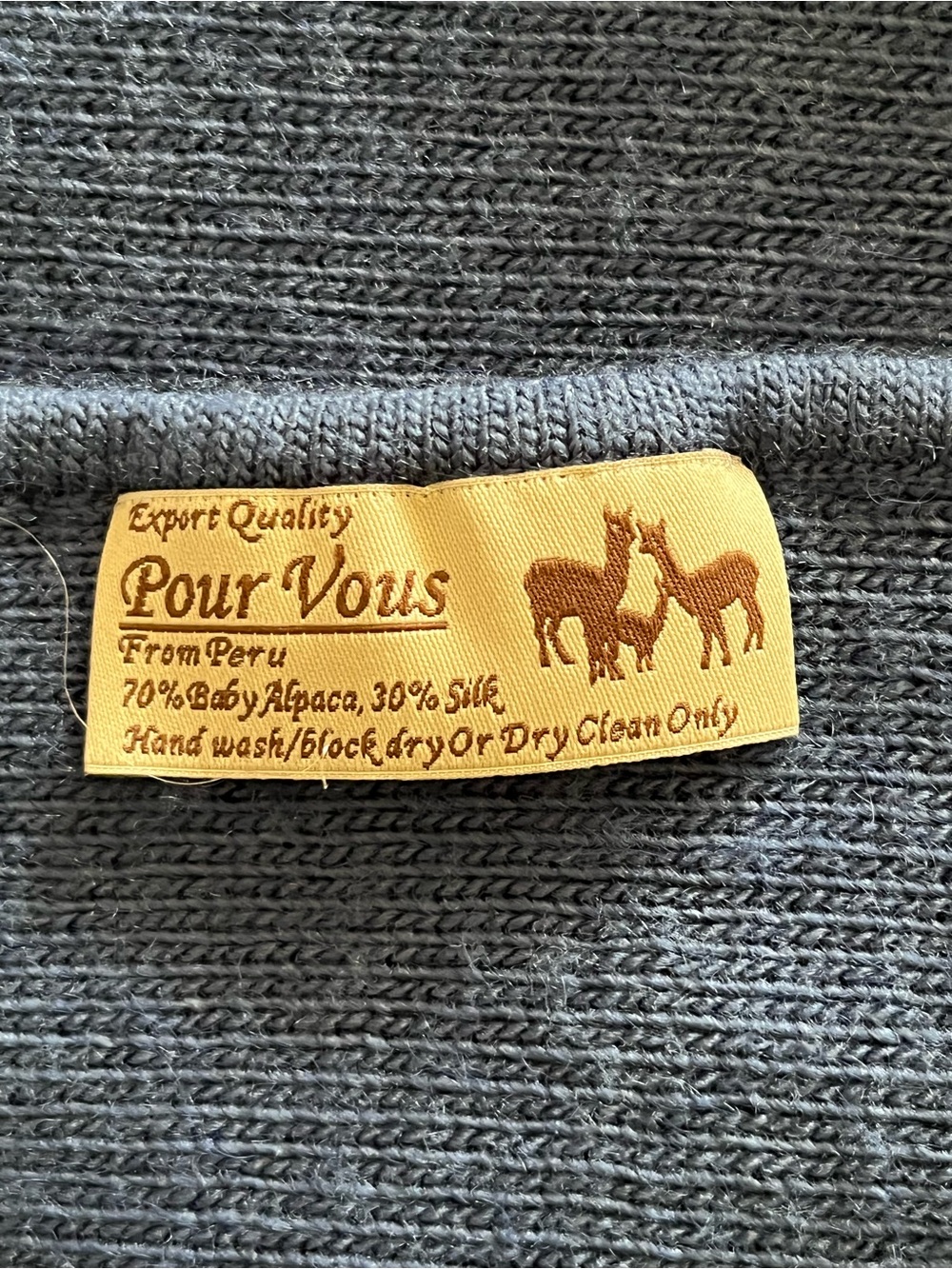 Pour Vous Baby Alpaca Ruana - Picture 2 of 6